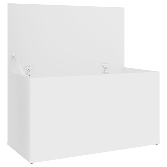 Devaun Wooden Storage Blanket Box In White