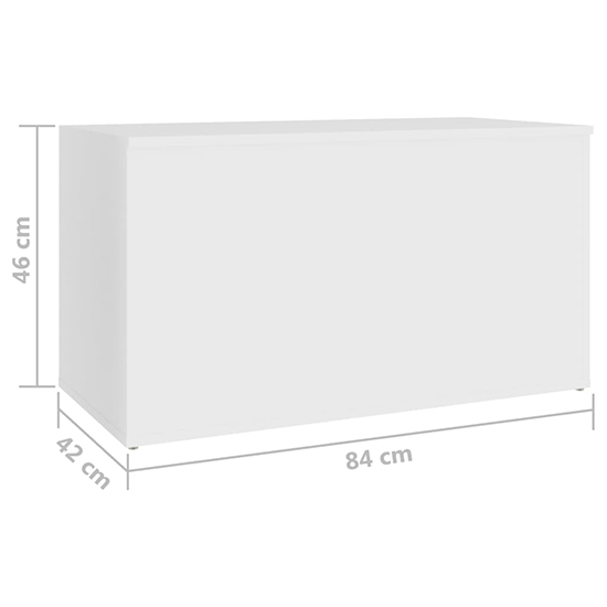 Devaun Wooden Storage Blanket Box In White