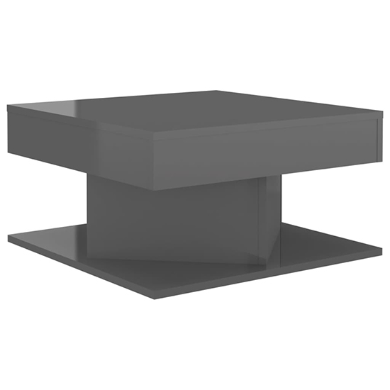 Deveraux Square High Gloss Coffee Table In Grey_2