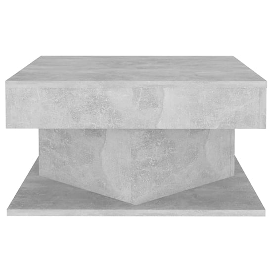 Deveraux Square Wooden Coffee Table In Concrete Effect