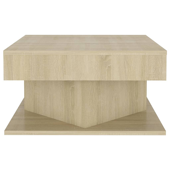 Deveraux Square Wooden Coffee Table In Sonoma Oak