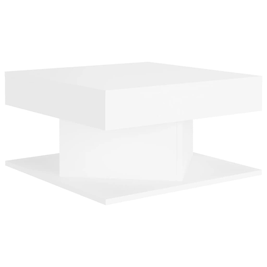 Deveraux Square Wooden Coffee Table In White_2