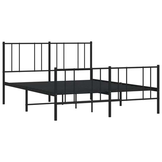 Devlin Metal Double Bed In Black