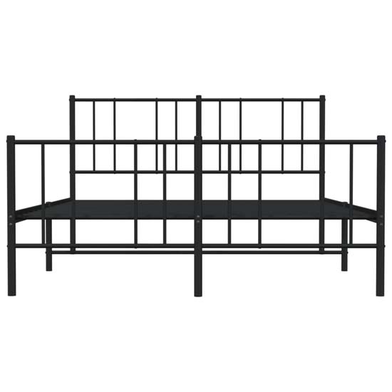 Devlin Metal Double Bed In Black
