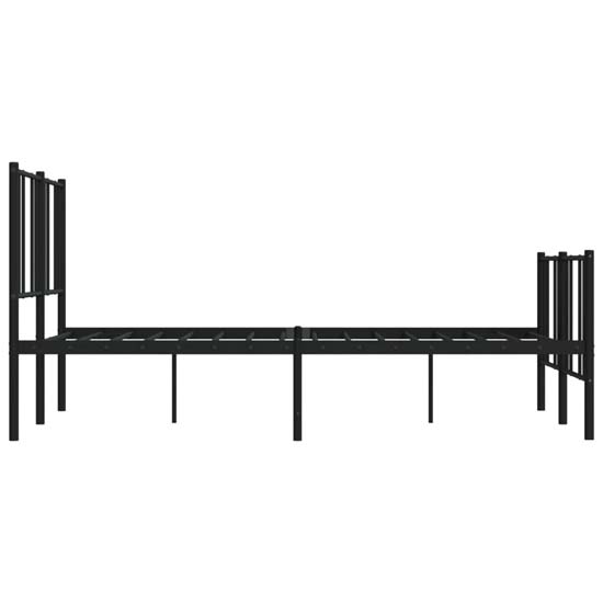 Devlin Metal Double Bed In Black