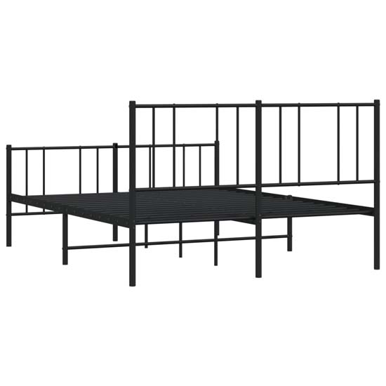Devlin Metal Double Bed In Black