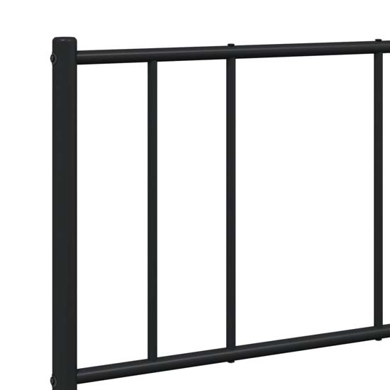 Devlin Metal Double Bed In Black