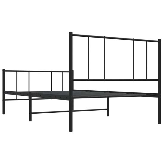 Devlin Metal Single Bed In Black
