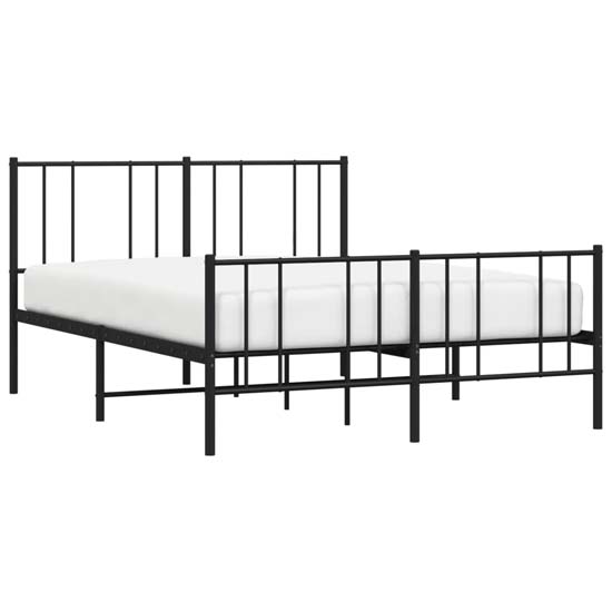 Devlin Metal Small Double Bed In Black