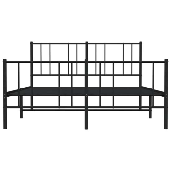 Devlin Metal Small Double Bed In Black
