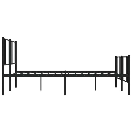 Devlin Metal Super King Size Bed In Black