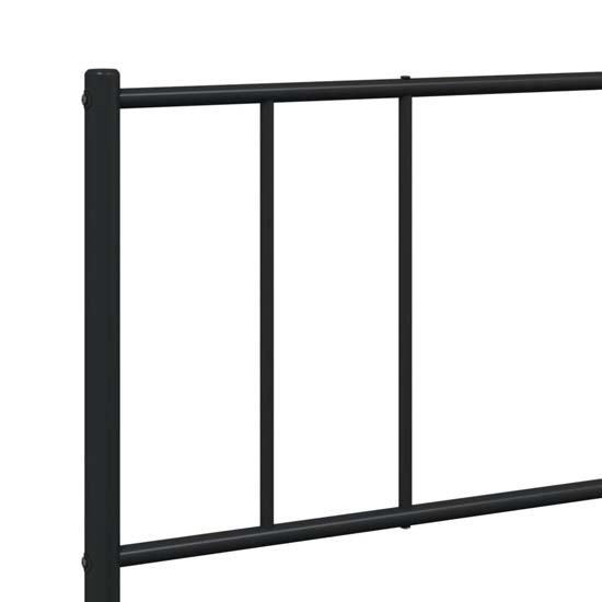 Devlin Metal Super King Size Bed In Black