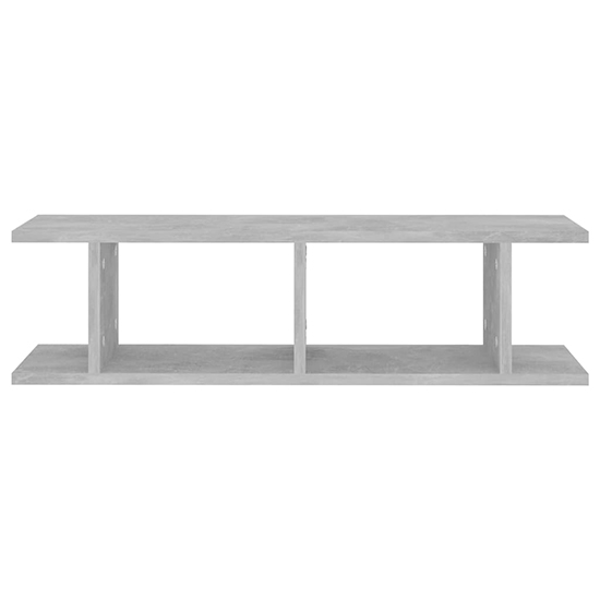 Devlin Set Of 2 Wooden Wall Shelf In Concrete Effect