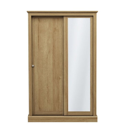 Didcot Wooden Sliding Wardrobe In Oak With 2 Doors
