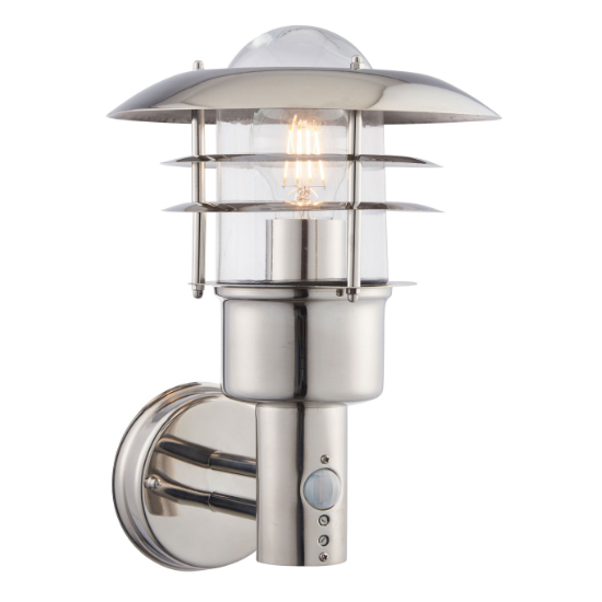 Dexmen Glass Wall Light In Stainless Steel