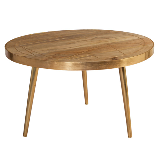 Read more about Dhort round wooden coffee table in natural