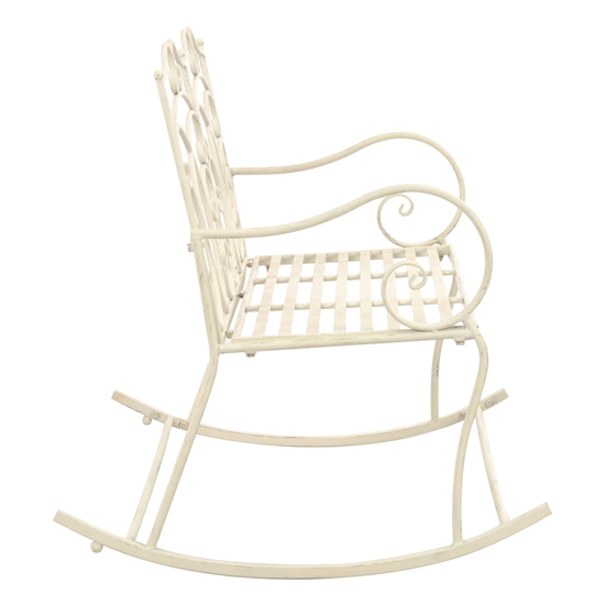 Dhuni Outdoor Cast Aluminium Seating Bench In Antique White