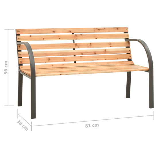 Dhuni Wooden Children Garden Seating Bench In Natural_5