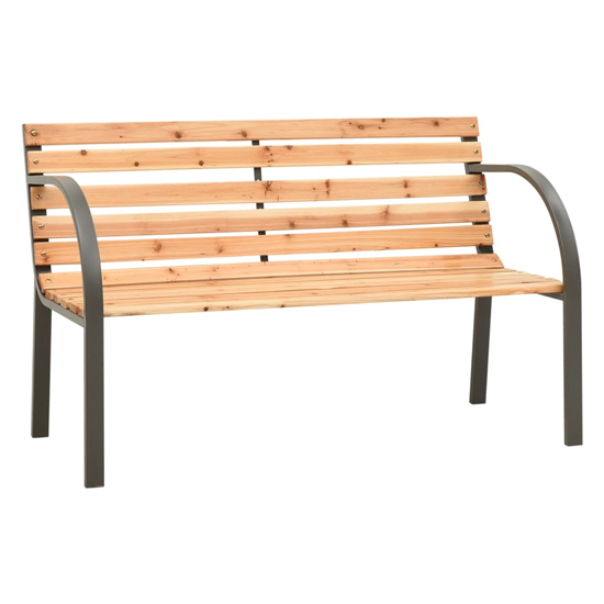 Photo of Dhuni wooden children garden seating bench in natural