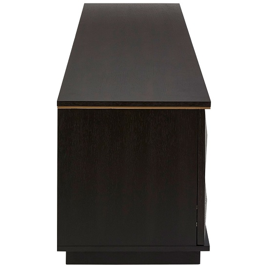 Chalawan Rubberwood TV Stand In Black With Two Doors_3