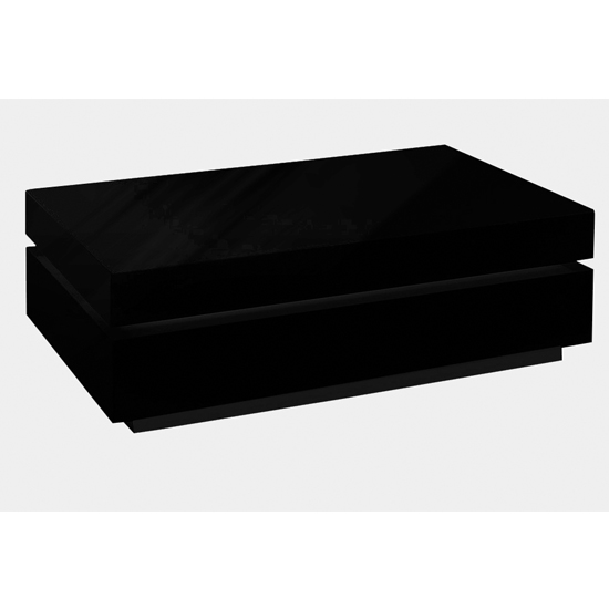 Read more about Daryl high gloss coffee table rectangular in black