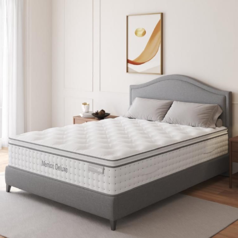 Diboll Fabric King Size Mattress In White