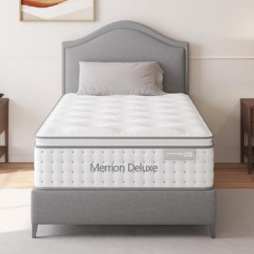 Diboll Fabric Single Mattress In White