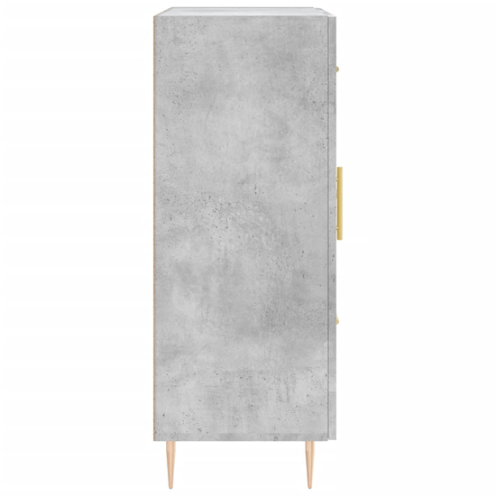 Didim Wooden Sideboard With 1 Door 3 Drawers In Concrete Effect