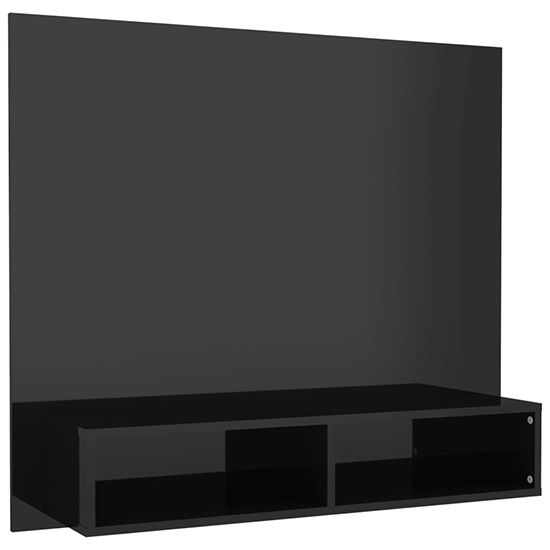 Dierk High Gloss Wall Entertainment Unit In Black_2