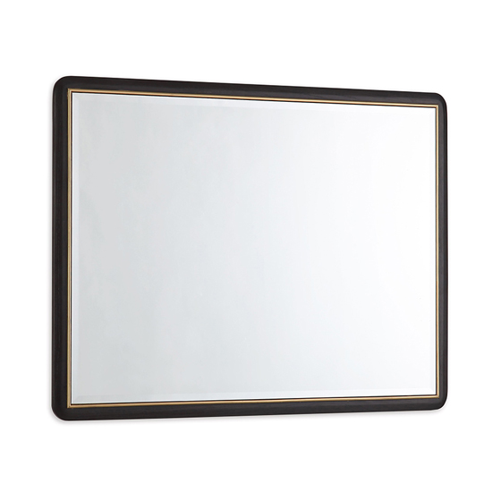 Dileta Wall Mirror In Brown Wooden Frame