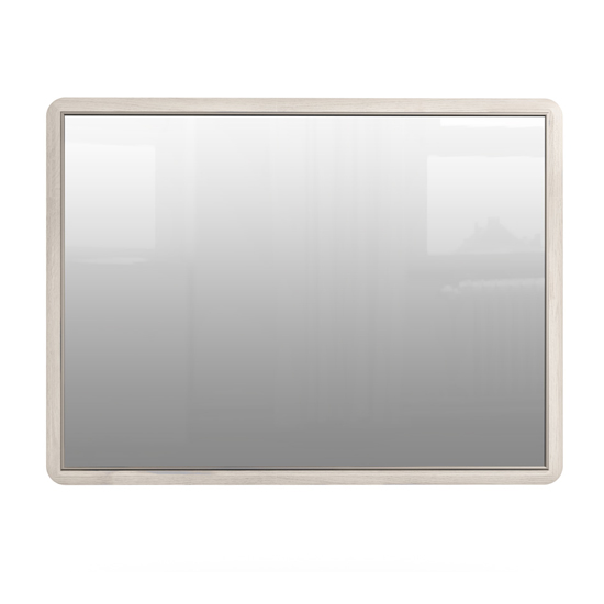 Read more about Dileta wall mirror in white wooden frame