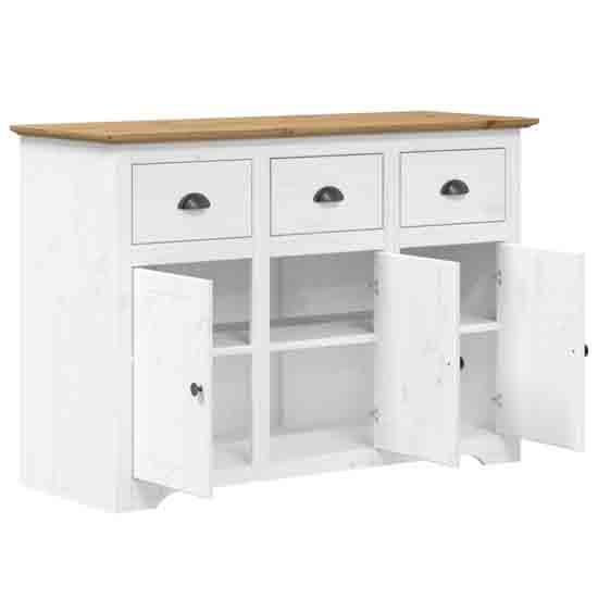 Dillon Wooden Sideboard With 3 Doors 3 Drawers In Oak And White