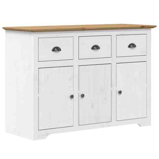 Dillon Wooden Sideboard With 3 Doors 3 Drawers In Oak And White