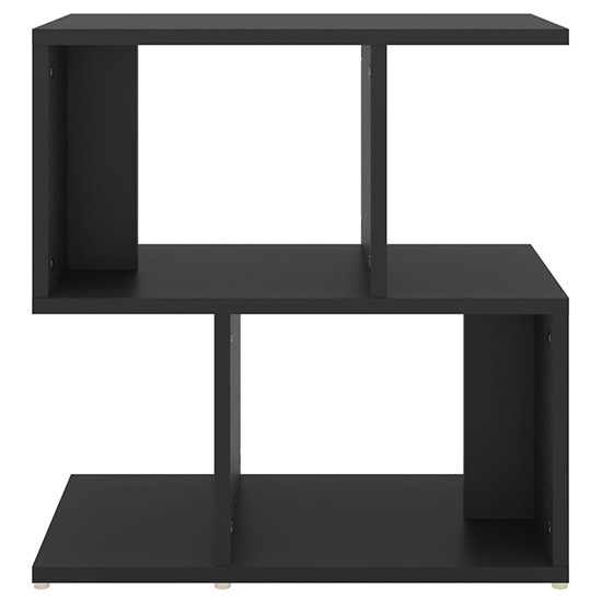 Dimitar Wooden Bedside Cabinet In Black