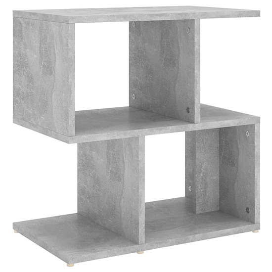 Dimitar Wooden Bedside Cabinet In Concrete Effect_3