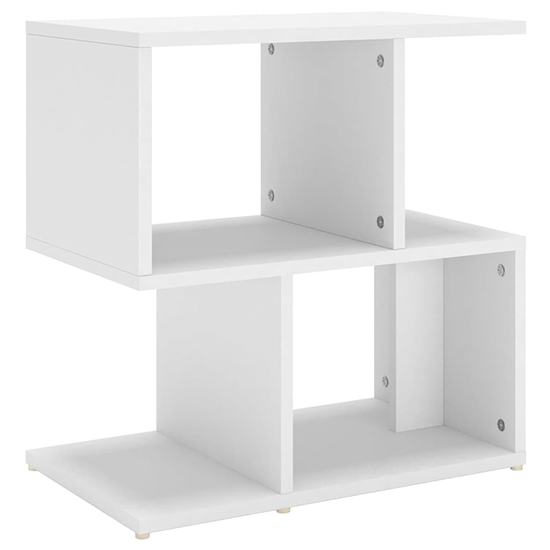 Dimitar Wooden Bedside Cabinet In White