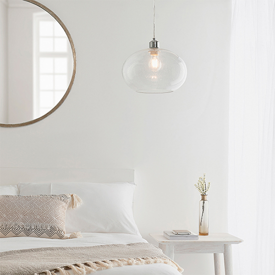 Dimitri Bubble Glass Ceiling Pendant Light In Clear