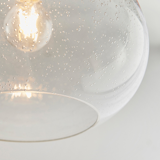 Dimitri Bubble Glass Ceiling Pendant Light In Clear