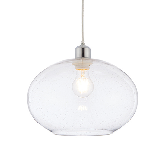 Product photograph of Dimitri Bubble Glass Ceiling Pendant Light In Clear from Furniture in Fashion