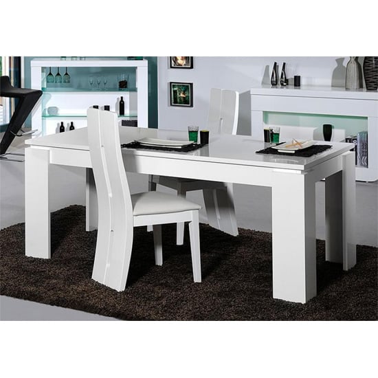 Fiesta High Gloss 4 Seater Dining Table And Chairs