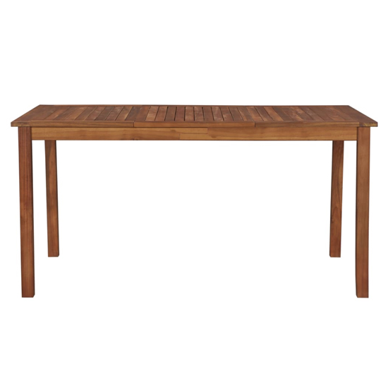Dipta 150cm Wooden Garden Dining Table In Natural