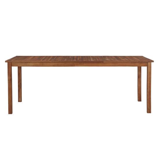 Dipta 200cm Wooden Garden Dining Table In Natural