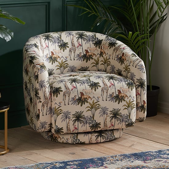 Product photograph of Disney Lion King Childrens Swivel Accent Chair In Multi-colour from Furniture in Fashion