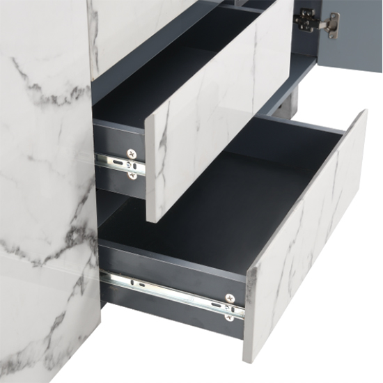 Diva Marble Effect Gloss Sideboard And 2 Door 3 Drawer In Grey_10