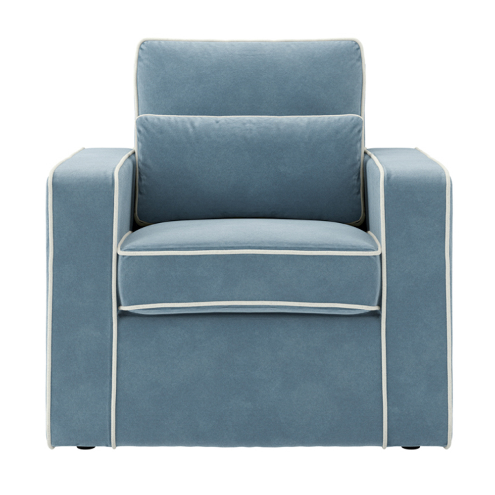 Dixon Fabric Armchair - Ice Blue