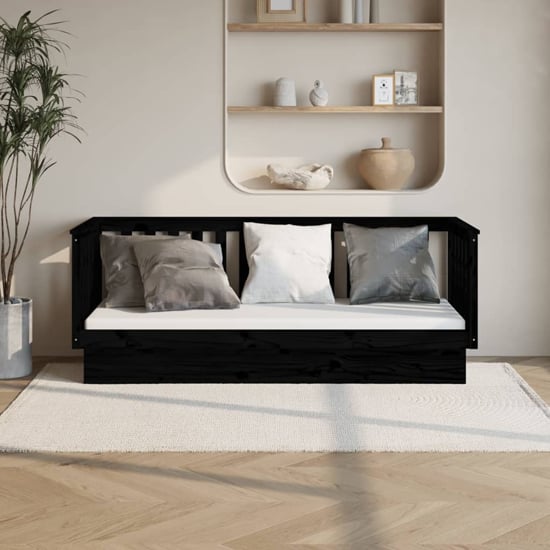 Read more about Diza pinewood single day bed in black