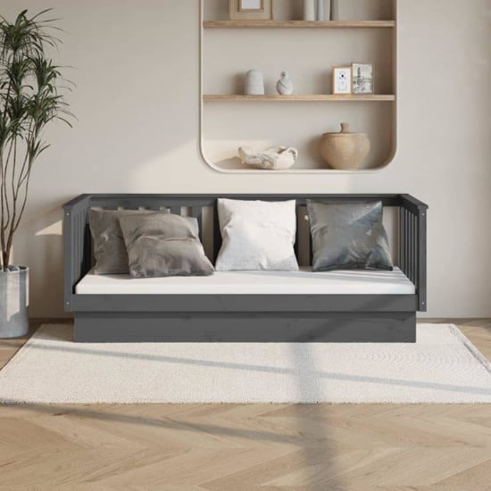 Photo of Diza pinewood single day bed in grey