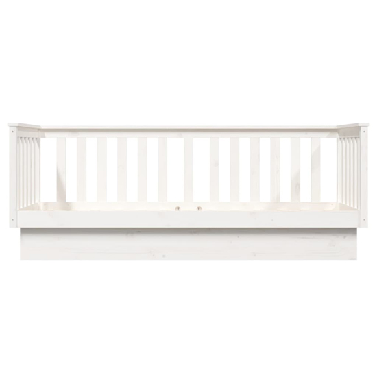 Diza Pinewood Single Day Bed In White Furniture in Fashion