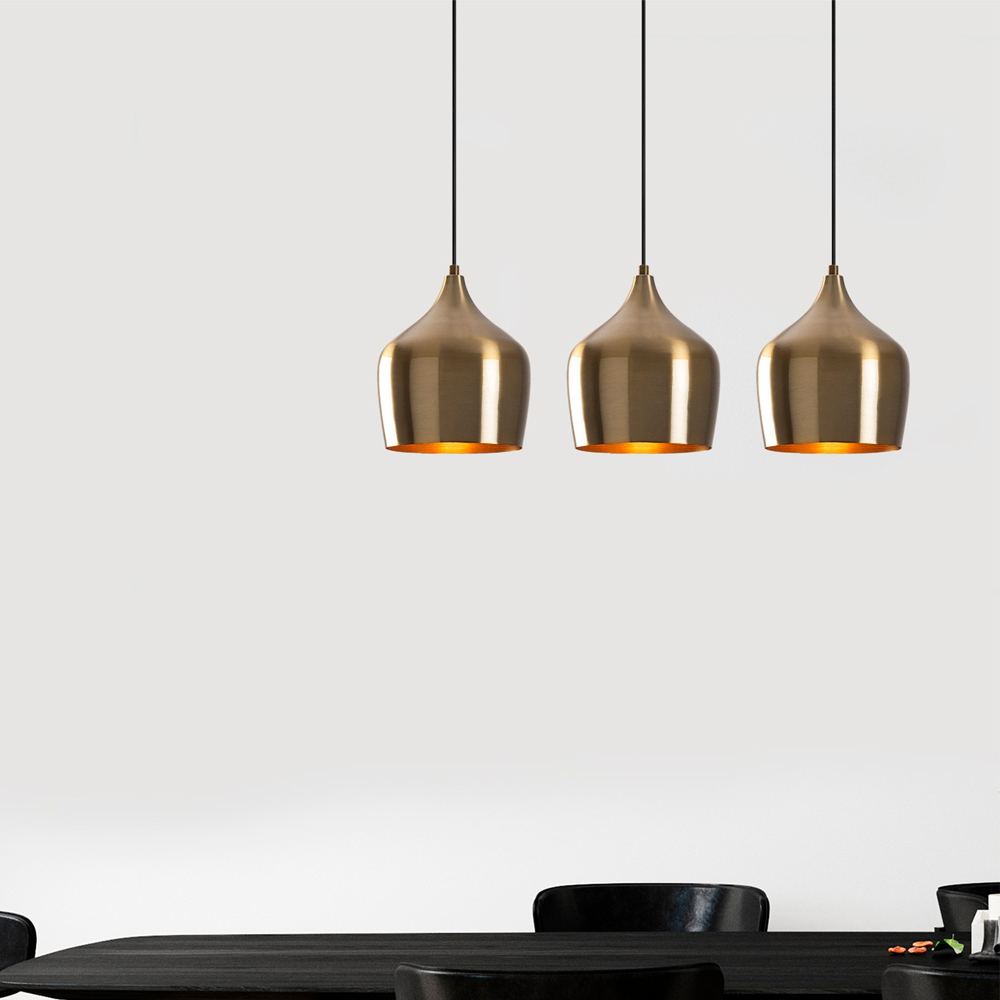 Dodo 3 Light Metal Ceiling Pendant Light in Vintage