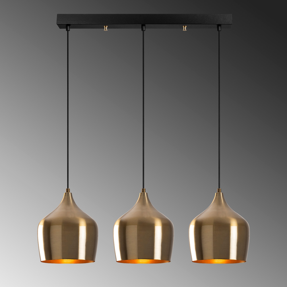 Dodo 3 Light Metal Ceiling Pendant Light in Vintage